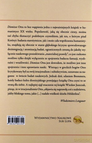 Dionizos. Mit i kult - Walter F. Otto [KSIĄŻKA]