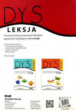 Dysleksja 5-6 lat - Agnieszka Bala [KSIĄŻKA]