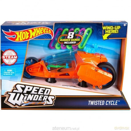 Hot Wheels - Autonakręciaki Twisted Cycle pomarańczowy