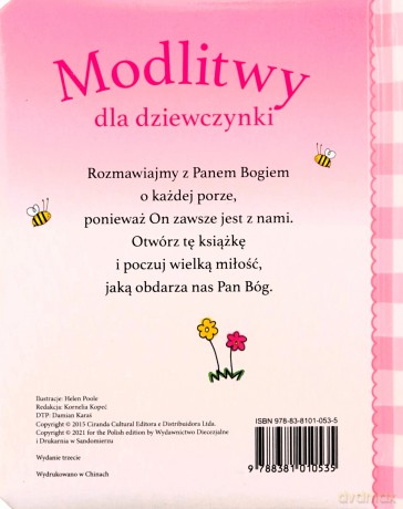 Modlitwy dla dziewczynki [KSIĄŻKA]