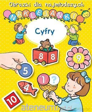 Obrazki dla najmłodszych. Naklejanki. Cyfry - Nathalie Belineau, Sylvie Michelet [KSIĄŻKA]