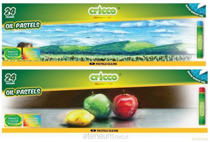 Pastele olejowe 24 kolory Cricco