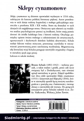 Sklepy cynamonowe - Bruno Schulz [KSIĄŻKA]