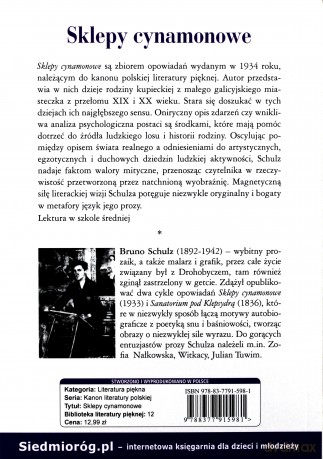 Sklepy cynamonowe - Bruno Schulz [KSIĄŻKA]