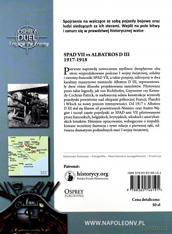 Spad vii vs albatros d III 1917-1918 - Jon Guttman [KSIĄŻKA]