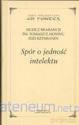 Spor o jednosc intelektu - Mikołaj Olszewski [KSIĄŻKA]