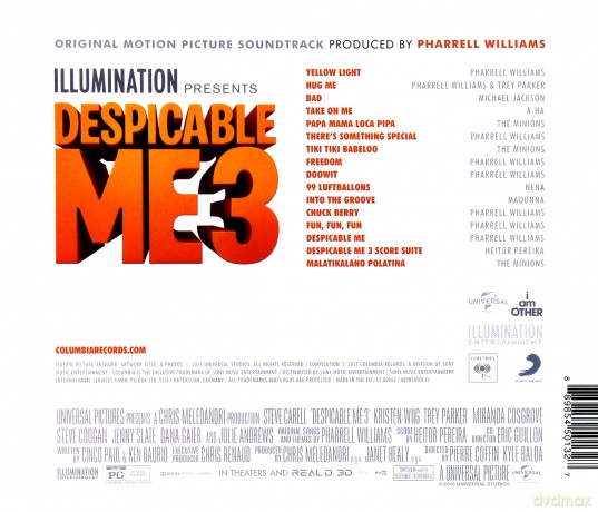 Despicable Me 3 soundtrack (Gru, Dru i Minionki) (Heitor Pereira) [CD]
