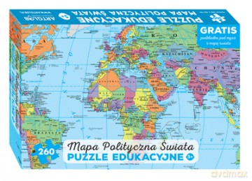 ARTGLOB 260 el. Mapa polityczna świata [PUZZLE]