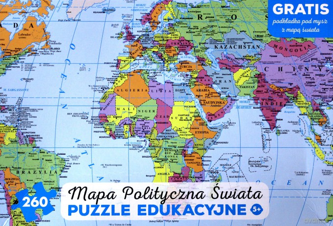 ARTGLOB 260 el. Mapa polityczna świata [PUZZLE]