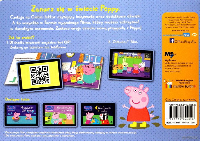 Dzień w przedszkolu. Świnka Peppa książeczki bajeczki (Tom 1) [KSIĄŻKA]