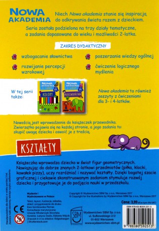 Kształty. Nowa akademia 2-latka [KSIĄŻKA]