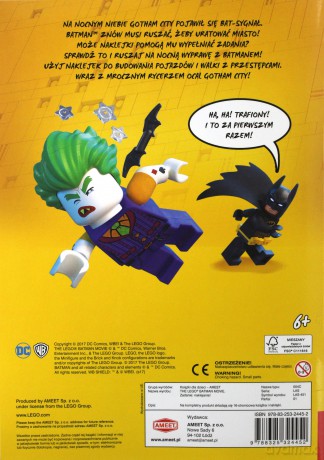Lego Batman Movie Zadanie naklejanie [KSIĄŻKA]
