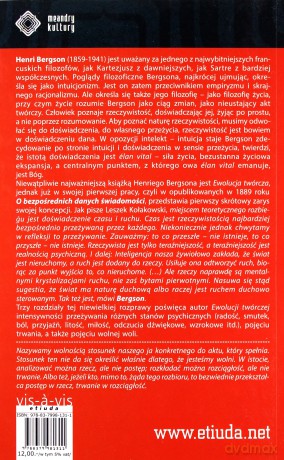 O bezpośrednich danych świadomości - Henri Bergson [KSIĄŻKA]