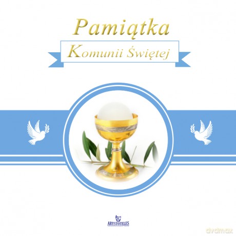 Pamiątka Komunii Świętej niebieska [KSIĄŻKA]