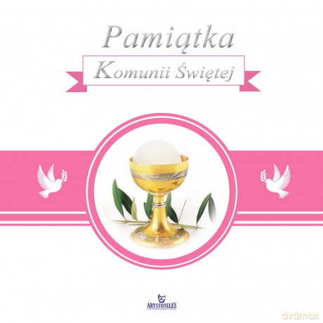 Pamiątka Komunii Świętej różowa [KSIĄŻKA]