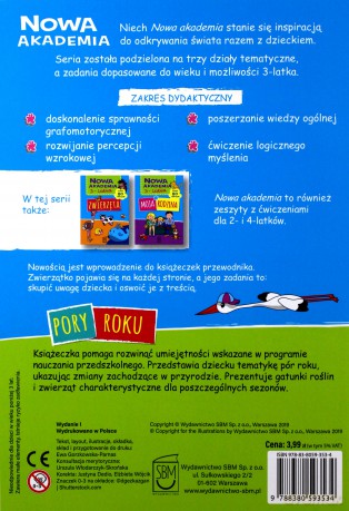 Pory roku. Nowa akademia 3 latka [KSIĄŻKA]