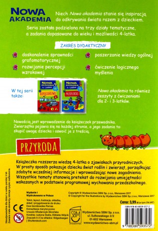 Przyroda. Nowa akademia 4 latka [KSIĄŻKA]