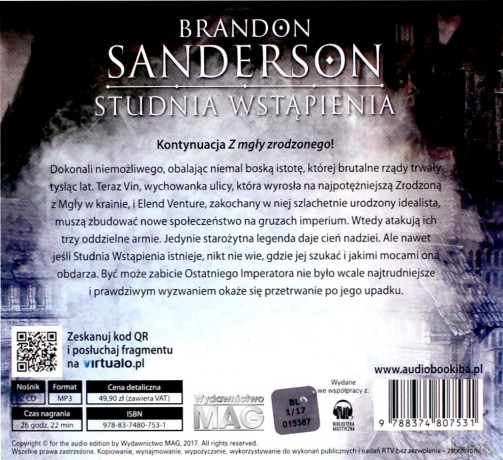Studnia wstąpienia - Brandon Sanderson [AUDIOBOOK]