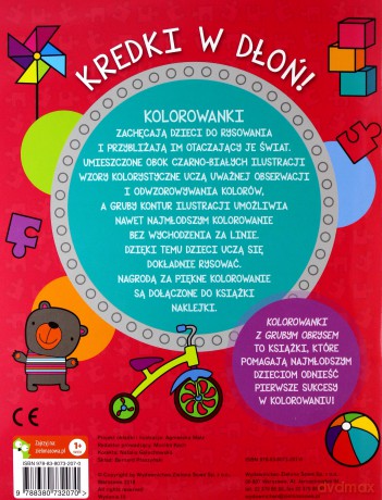 Zabawki. Kolorowanki z grubym obrysem [KSIĄŻKA]