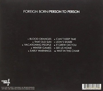 Foreign Born: Person To Person [CD]