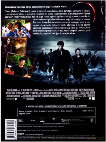 Zmierzch 3: Zaćmienie (booklet) [DVD]