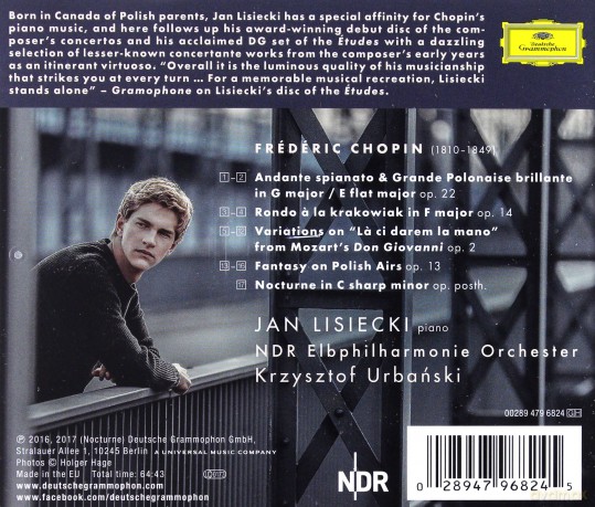 Jan Lisiecki: Chopin Works For Piano And Orchestra [CD]
