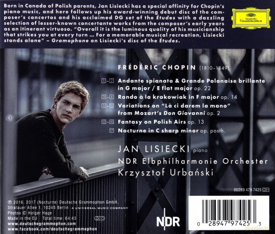 Jan Lisiecki: Chopin Works For Piano And Orchestra (PL) [CD]