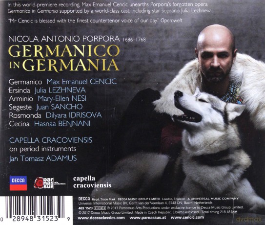 Max Emanuel Cencic: Porpora Germanico In Germania [3CD]