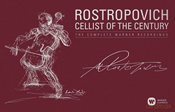 Mstislav Rostropovitsch: The Cellist Of The Century - The Complete Warner Recordings [40CD]+[3DVD]