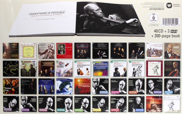 Mstislav Rostropovitsch: The Cellist Of The Century - The Complete Warner Recordings [40CD]+[3DVD]