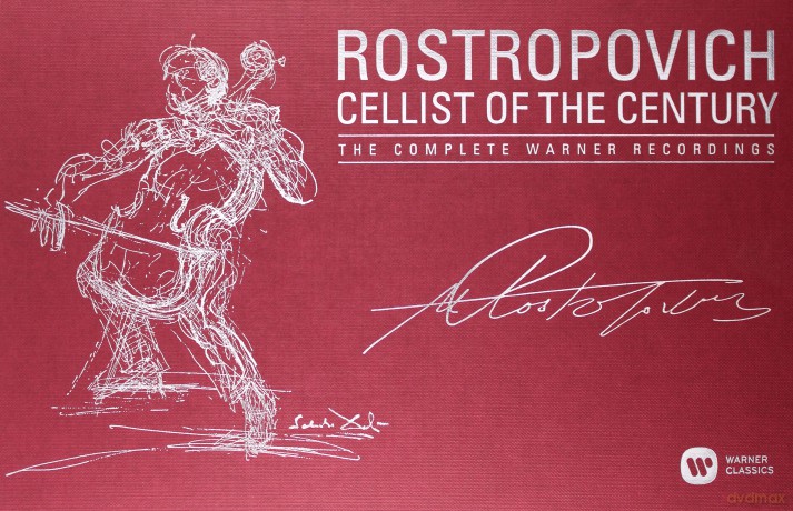 Mstislav Rostropovitsch: The Cellist Of The Century - The Complete Warner Recordings [40CD]+[3DVD]