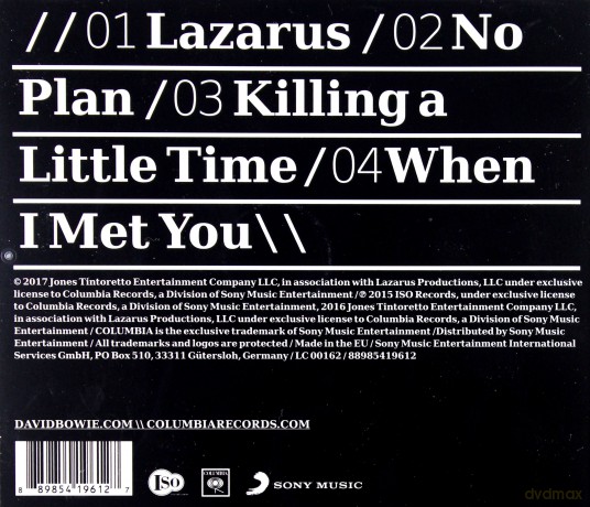 David Bowie: No Plan - EP [CD]