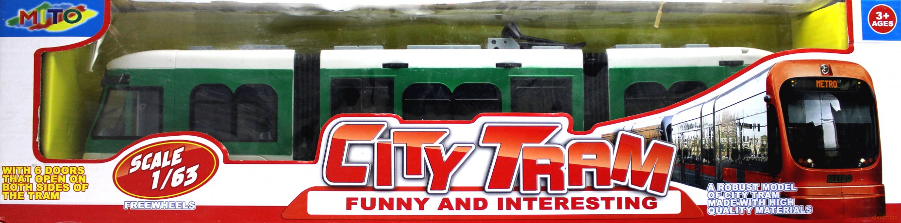 City Tram tramwaj 46 cm, zielony