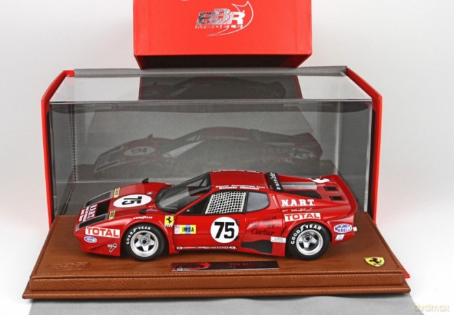 Ferrari 365 GT4 BB #75 24h Le Mans 1977 with Display Case