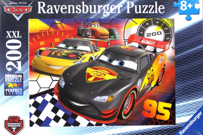 RAVENSBURGER 200 el. Auta wyścig trwa [PUZZLE]