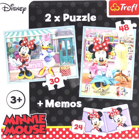 TREFL 30, 48 el. + memo - Hobby Minnie (90605) [PUZZLE]