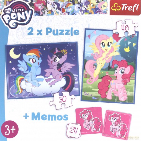 TREFL 30, 48 el. + Memo - Przyjaźń to magia My Little Pony (90601) [PUZZLE]