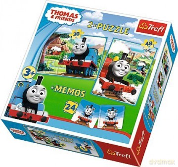 TREFL 30, 48 el. + memo - Tomek i przyjaciele (90602) [PUZZLE]