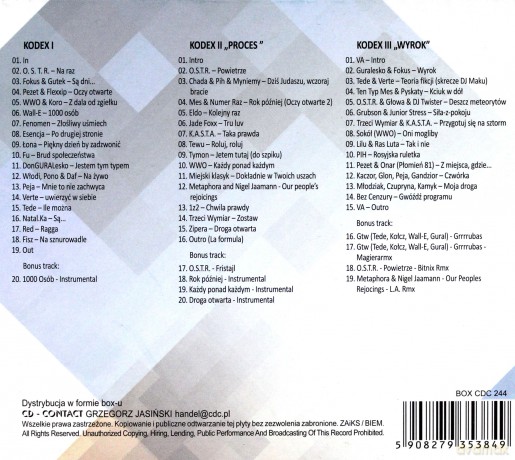 Kodex 1 / Kodex 2 / Kodex 3 [BOX] [3CD]