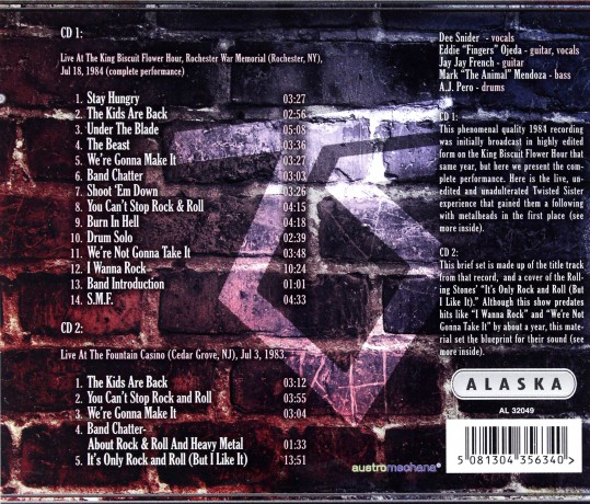 Twisted Sister: It's Only Rock N Roll [2CD]