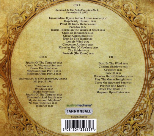 Kansas: Live Confessions  [3CD]