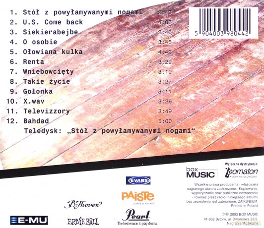 RedKot: Stół z powyłamywanimi nogami [CD]