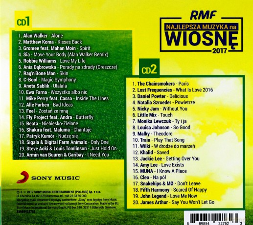 RMF FM Najlepsza muzyka na Wiosnę 2017 [2CD]