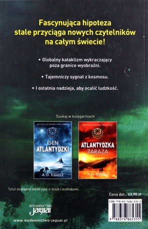 Atlantydzki świat. Zagadka pochodzenia (Tom 3) - A.G. Riddle [KSIĄŻKA]