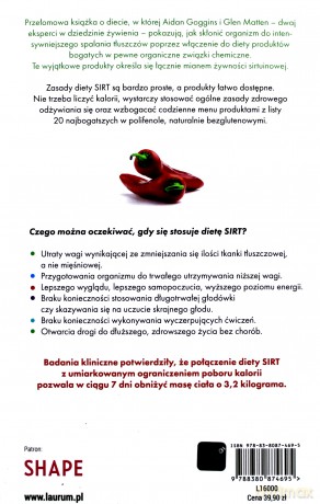Dieta sirt. Przełom w dziedzinie zdrowego stylu życia i odchudzania - Aidan Goggins [KSIĄŻKA]