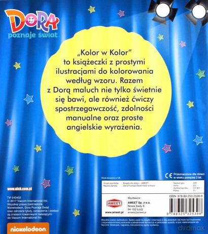 Dora poznaje świat. Kolor w kolor [KSIĄŻKA]
