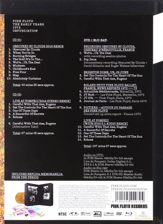 Pink Floyd: 1972 Obfusc/Ation [Blu-Ray]+[DVD]+[2CD]
