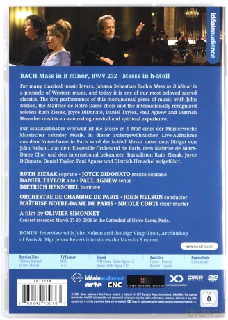 Bach: Messe in h-moll / Mass in B minor [DVD]