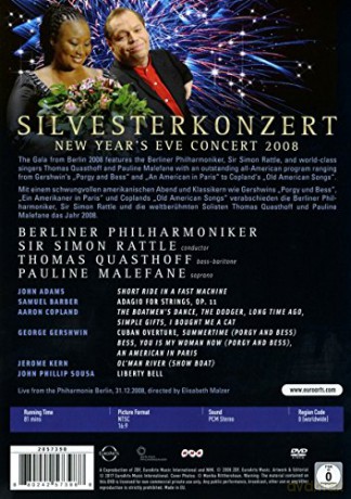 Pauline Malefane & Thomas Quasthoff & Berliner Philharmoniker & Sir Simon Rattle: Euroarts - Gershwin: New Year's Eve Concert 2008 [DVD]