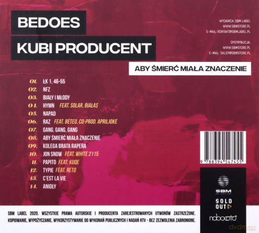 Bedoes 2115 & Kubi Producent: Aby śmierć miała znaczenie [CD]